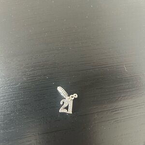 Pandora Silver '21' Pendant Charm